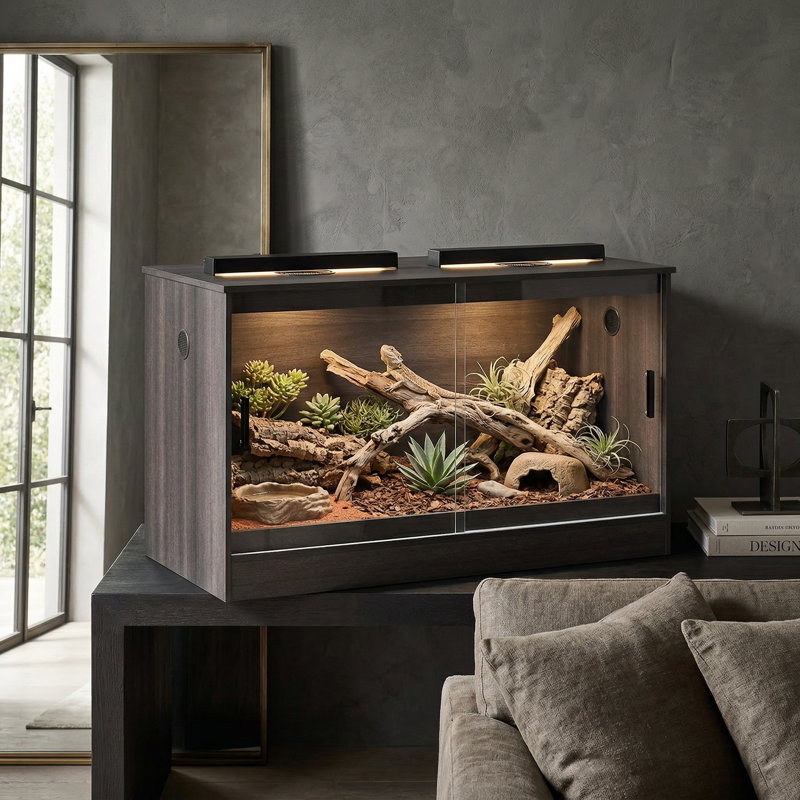 Metaoutdoors 47.2'' x 19.7'' x 27.6'' Reptile Terrarium & Reviews
